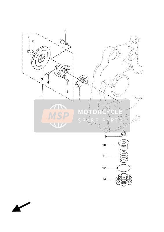 Yamaha YP250RA 2016 ÖLPUMPE für ein 2016 Yamaha YP250RA